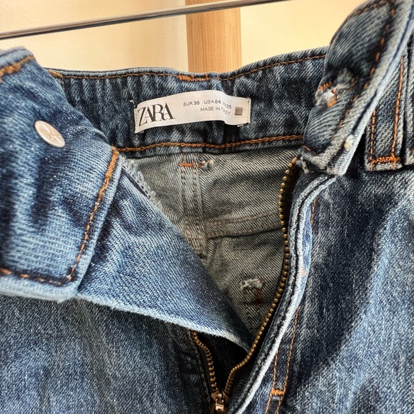 ZARA high rise straight leg jeans - Picture 2 of 5